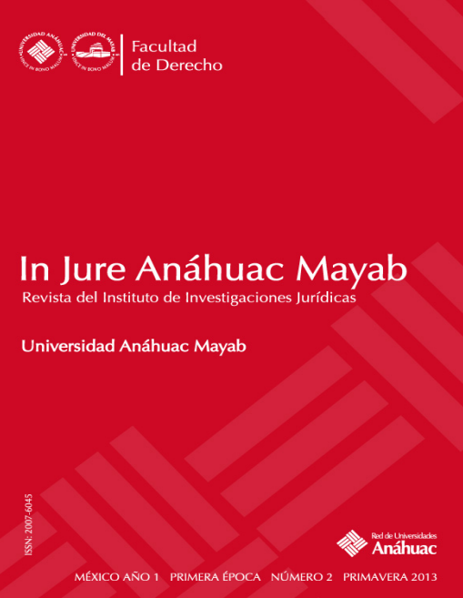 Ver Vol. 1 Núm. 2 (2013): In Jure Anáhuac Mayab